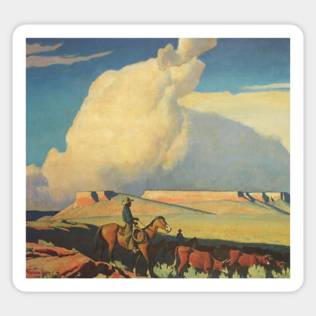 Open Range by Maynard Dixon Sticker by MasterpieceCafe